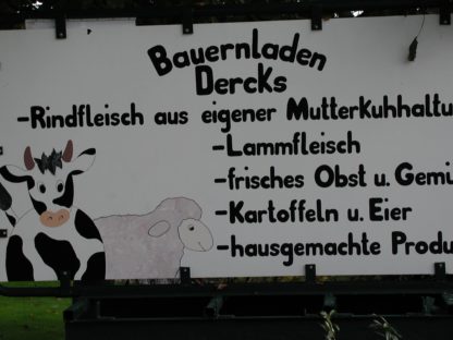 Der Bauernladen bei Dercks an der Hartefelder Dorfstraße.