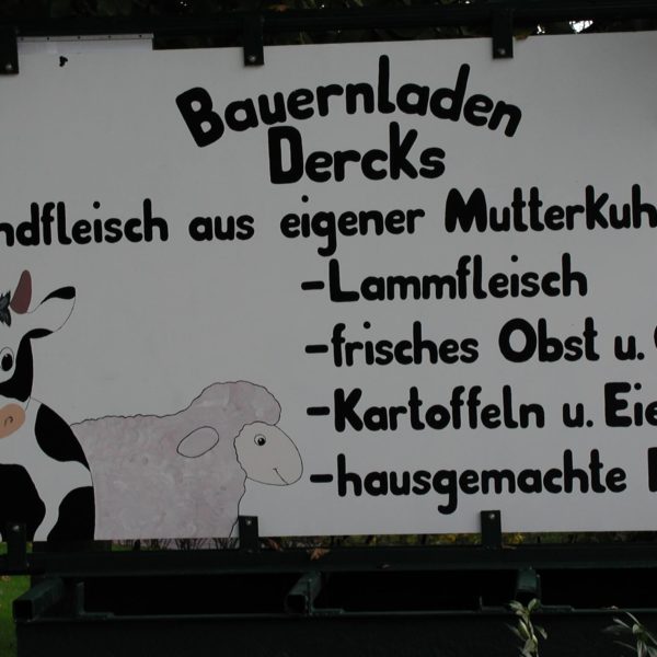 Der Bauernladen bei Dercks an der Hartefelder Dorfstraße.